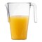 Clear Square Plastic Disposable Pitchers - 52 oz. (24 Pitchers)